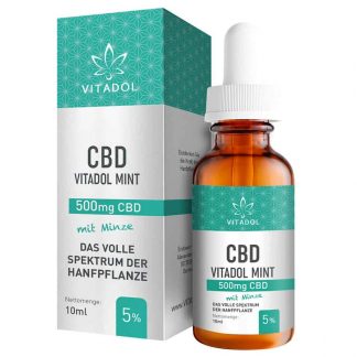Vitadol Mint - Bio CBD Öl - 5 % (500 mg) - 10 ml