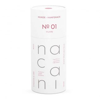 nacani - Hanf-Leckerli - Huhn - mit natürlichem CBD-Anteil Papierdose - 360 g